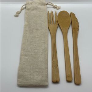 NWT Reusable Wooden Utensils